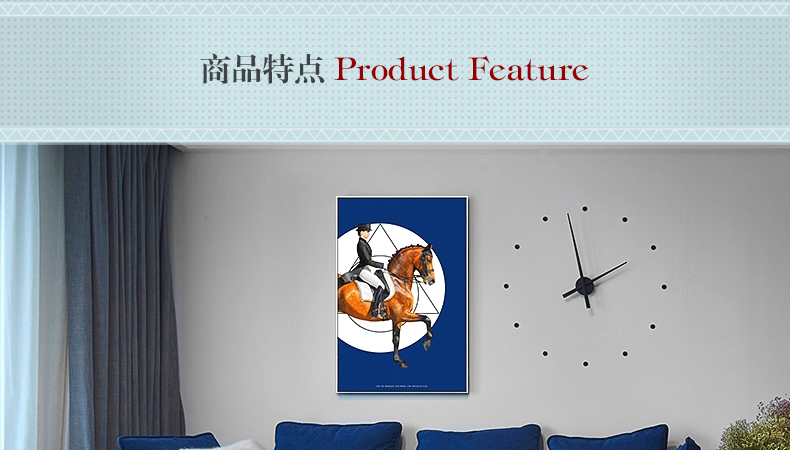 現(xiàn)代簡約客廳裝飾畫 歐式玄關走廊壁畫 法式晶瓷畫 純手繪油畫 馬背上的女子