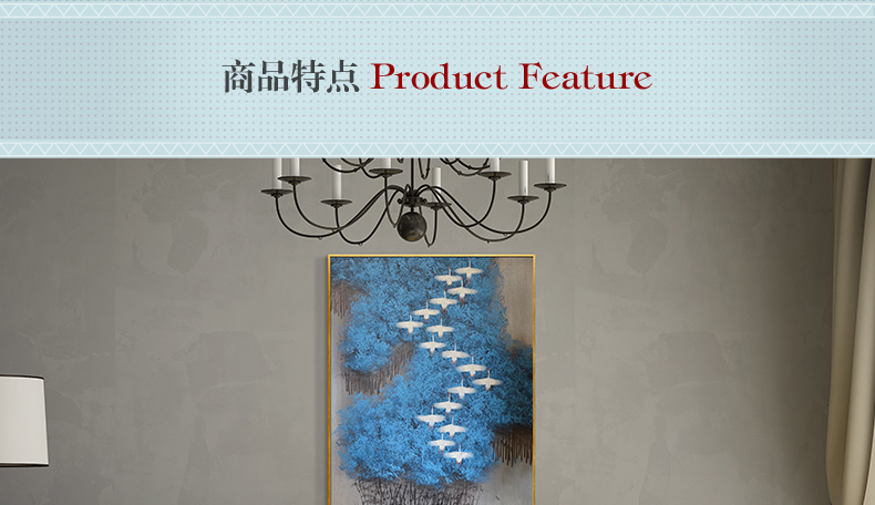 現(xiàn)代簡約抽象畫 客廳掛畫臥室藝術(shù)裝飾畫 手繪油畫  白雁過林