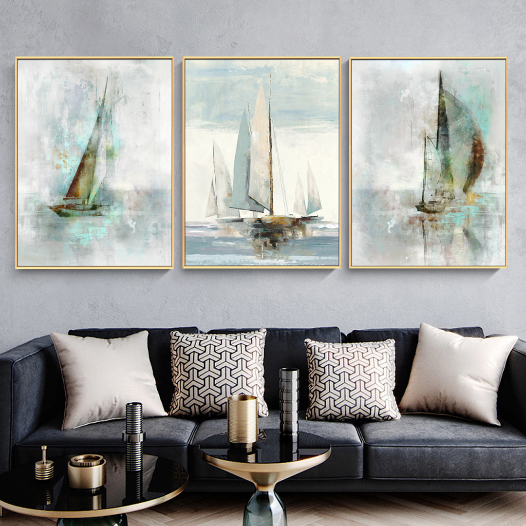 現(xiàn)代客廳抽象裝飾畫 玄關走廊書房配畫 晶瓷畫 三拼