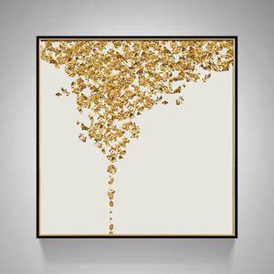 現(xiàn)代簡(jiǎn)約客廳裝飾畫(huà) 抽象風(fēng)格臥室床頭掛畫(huà)  晶瓷畫(huà) 金色年華