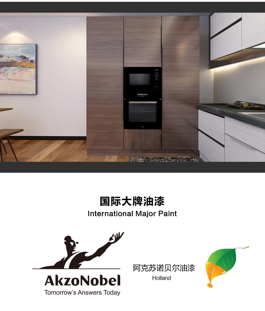 星空梵高定制櫥柜 現(xiàn)代簡約整體定制櫥柜 石英石臺面定制櫥柜 雙飾面-橫紋白浮雕顆粒定制櫥柜