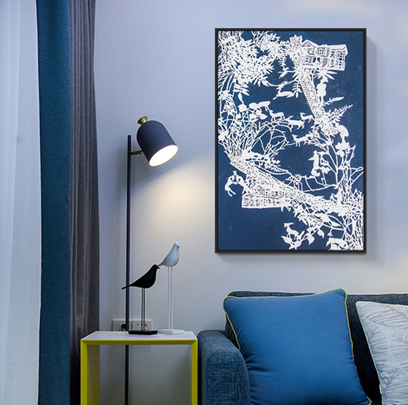 現(xiàn)在創(chuàng)意客廳裝飾畫(huà) 臥室原創(chuàng)手繪砂巖立體畫(huà) 餐廳環(huán)保PS框掛畫(huà) 剪紙