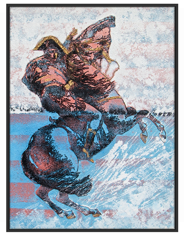 現(xiàn)代創(chuàng)意客廳裝飾畫 臥室原創(chuàng)手繪砂巖立體畫 走廊過道環(huán)保PS框掛畫 拿破侖