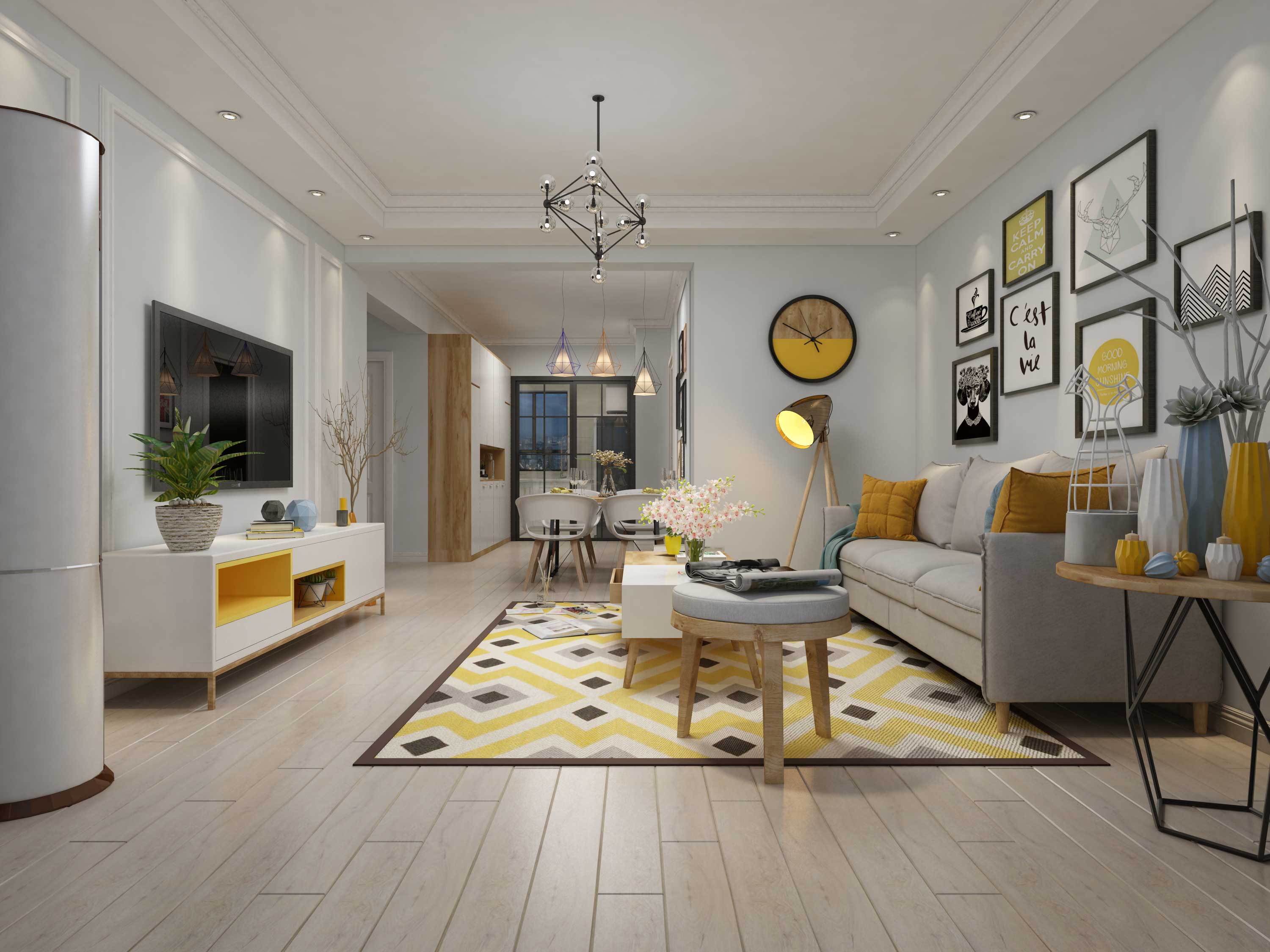 遼陽現(xiàn)代簡約風格裝修案例欣賞