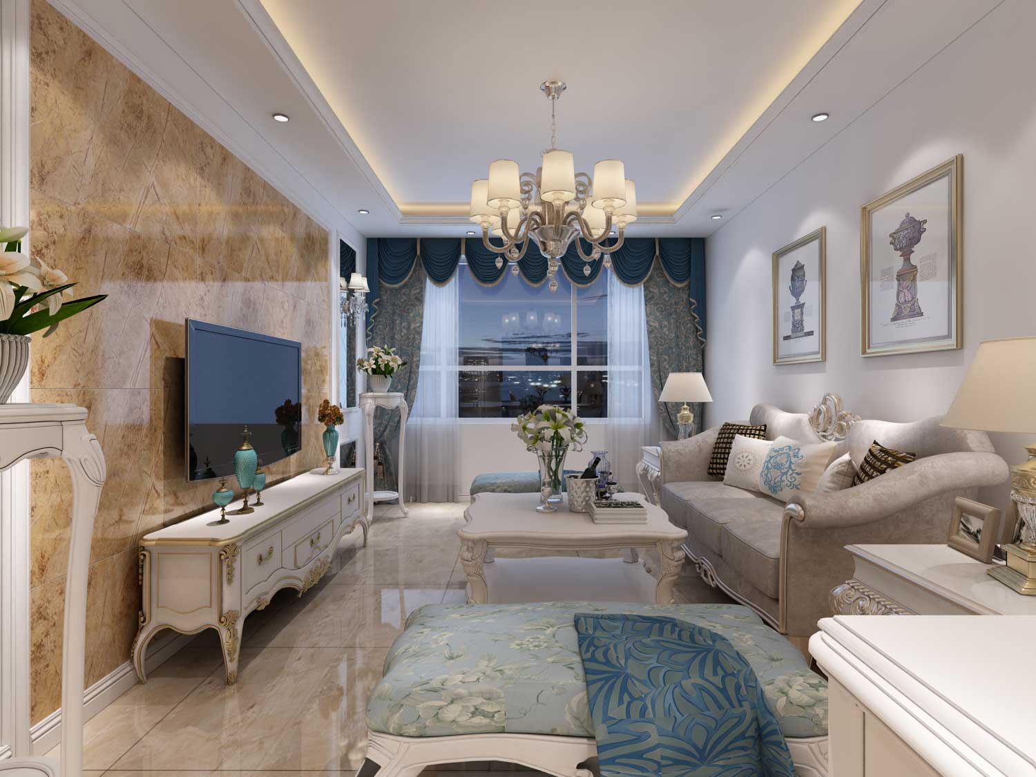 遼陽裝修公司簡歐風格裝修案例欣賞 遼陽裝修公司簡歐風格裝修案例欣賞