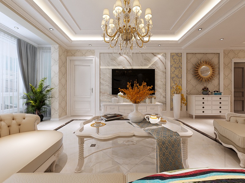 遼陽(yáng)簡(jiǎn)歐式裝修效果案例賞析