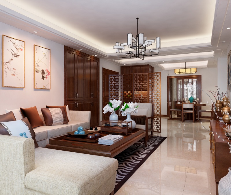 遼陽中式現(xiàn)代風(fēng)裝修效果